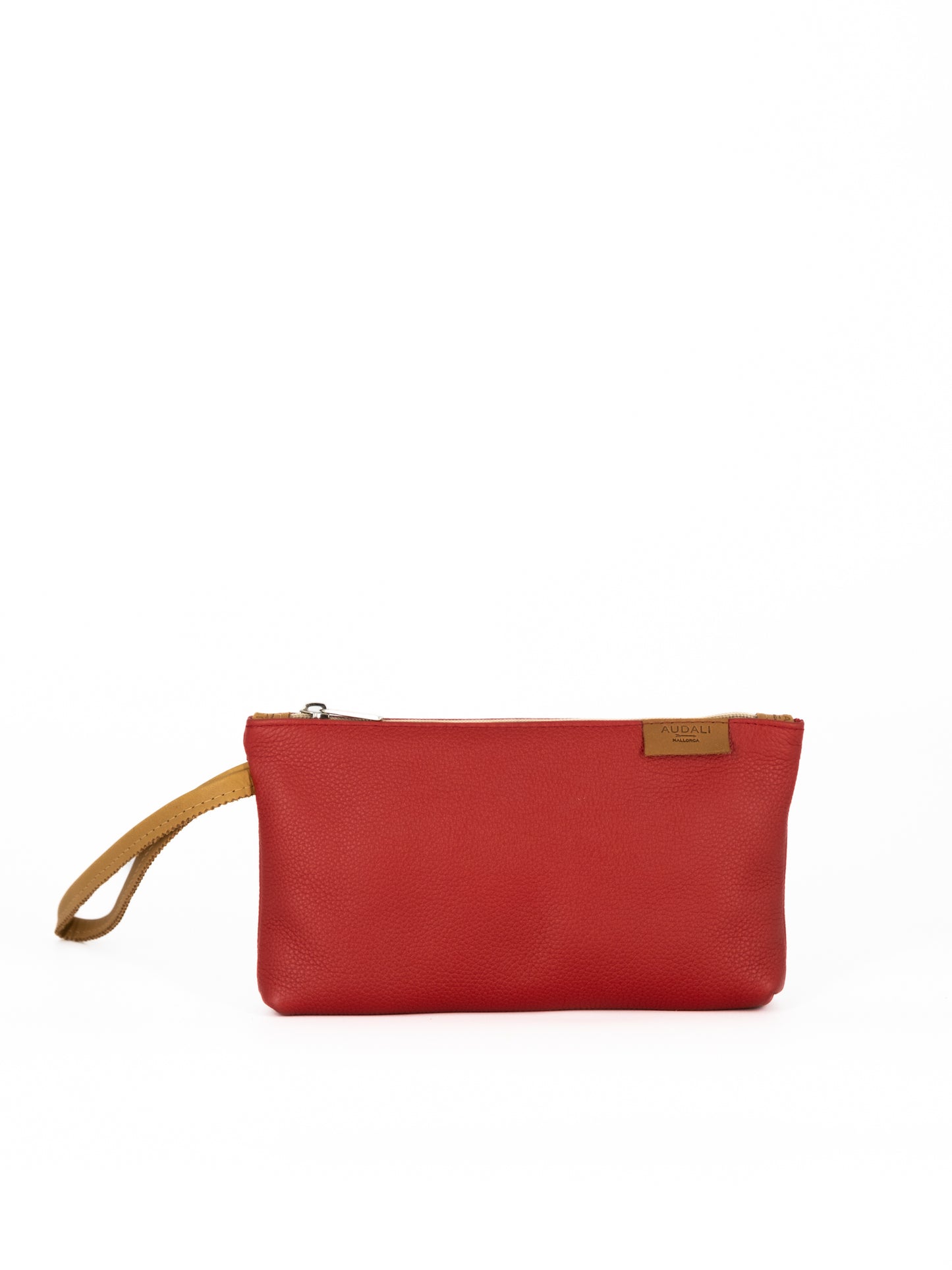 Neceser Pequeño de Piel Rojo - Audali