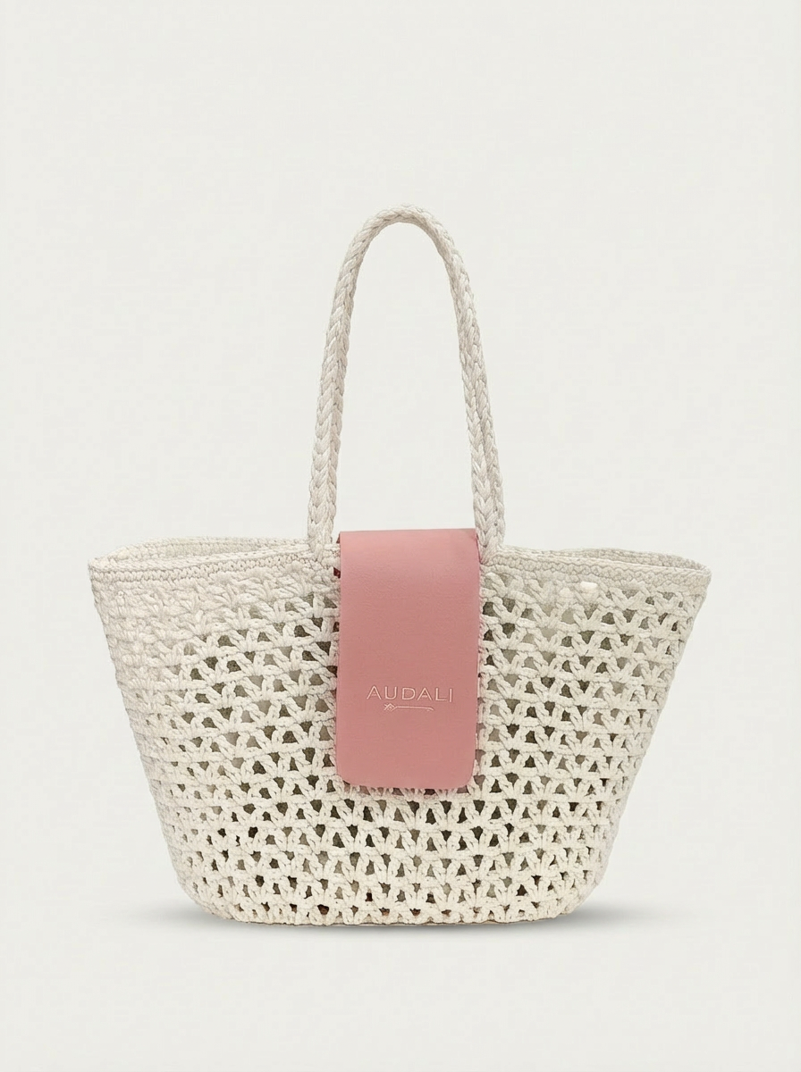 Bolso cesta de croché con neceser - Audali
