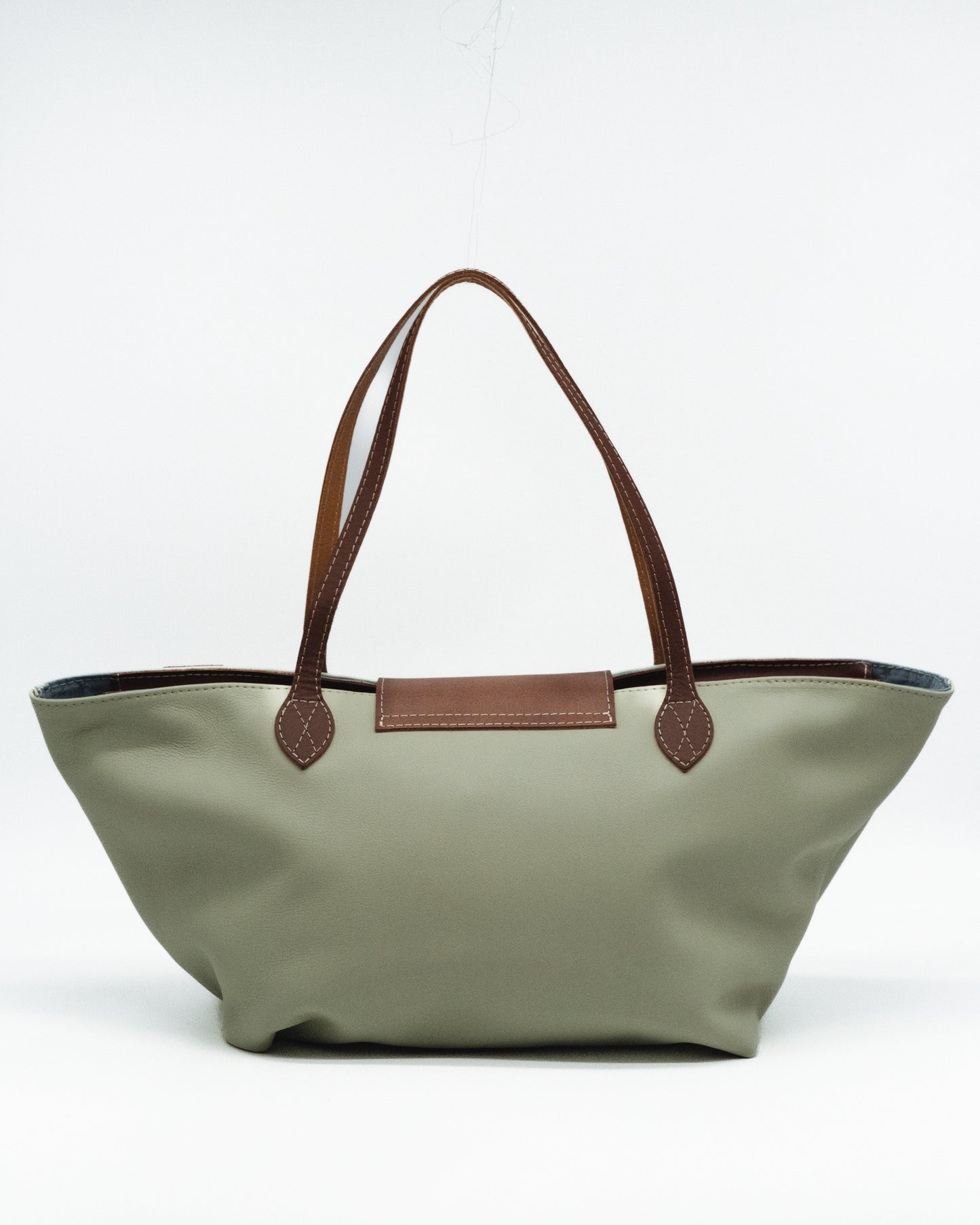 shopping bag de piel