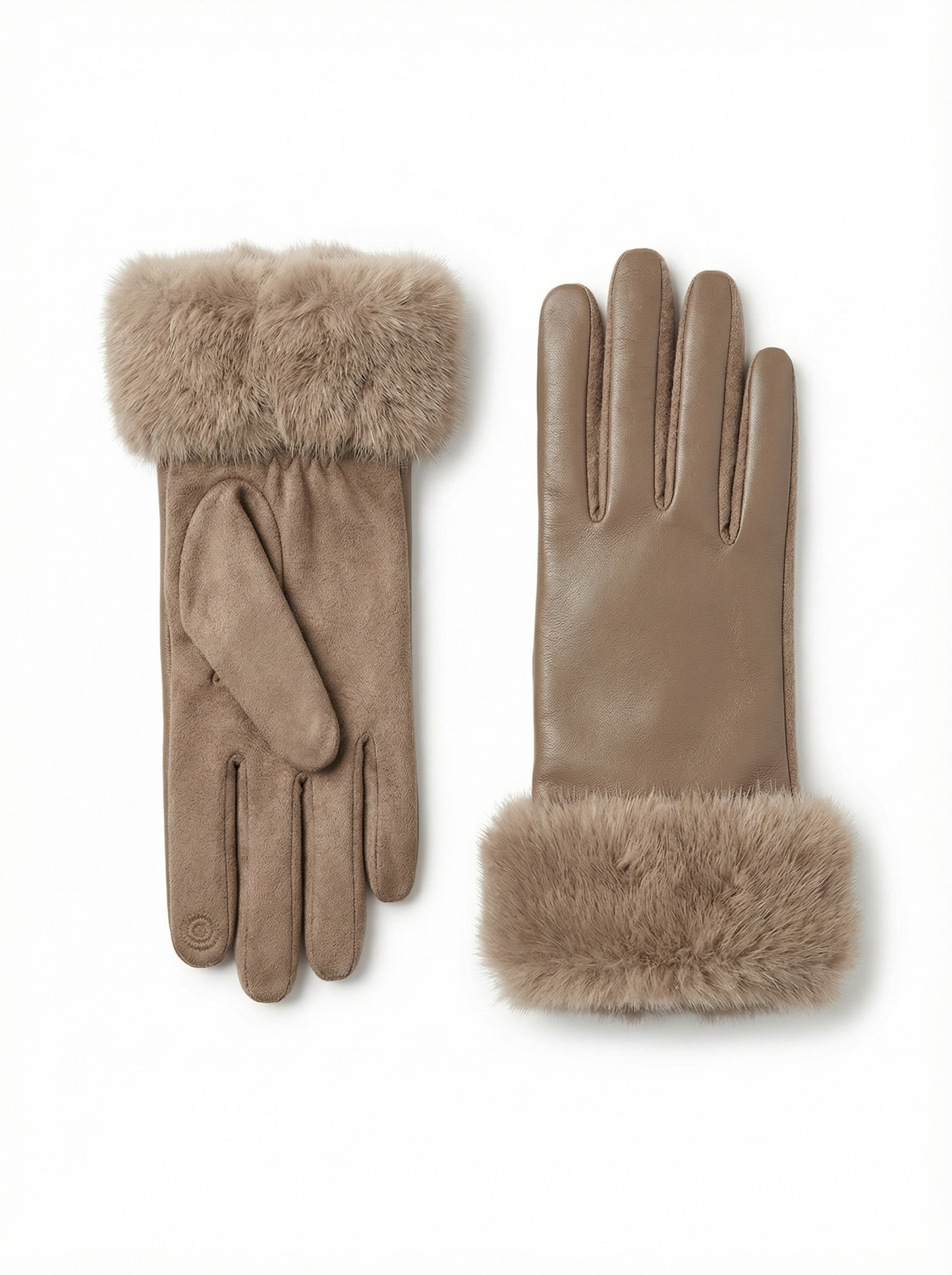 Guantes de Piel con Pelo