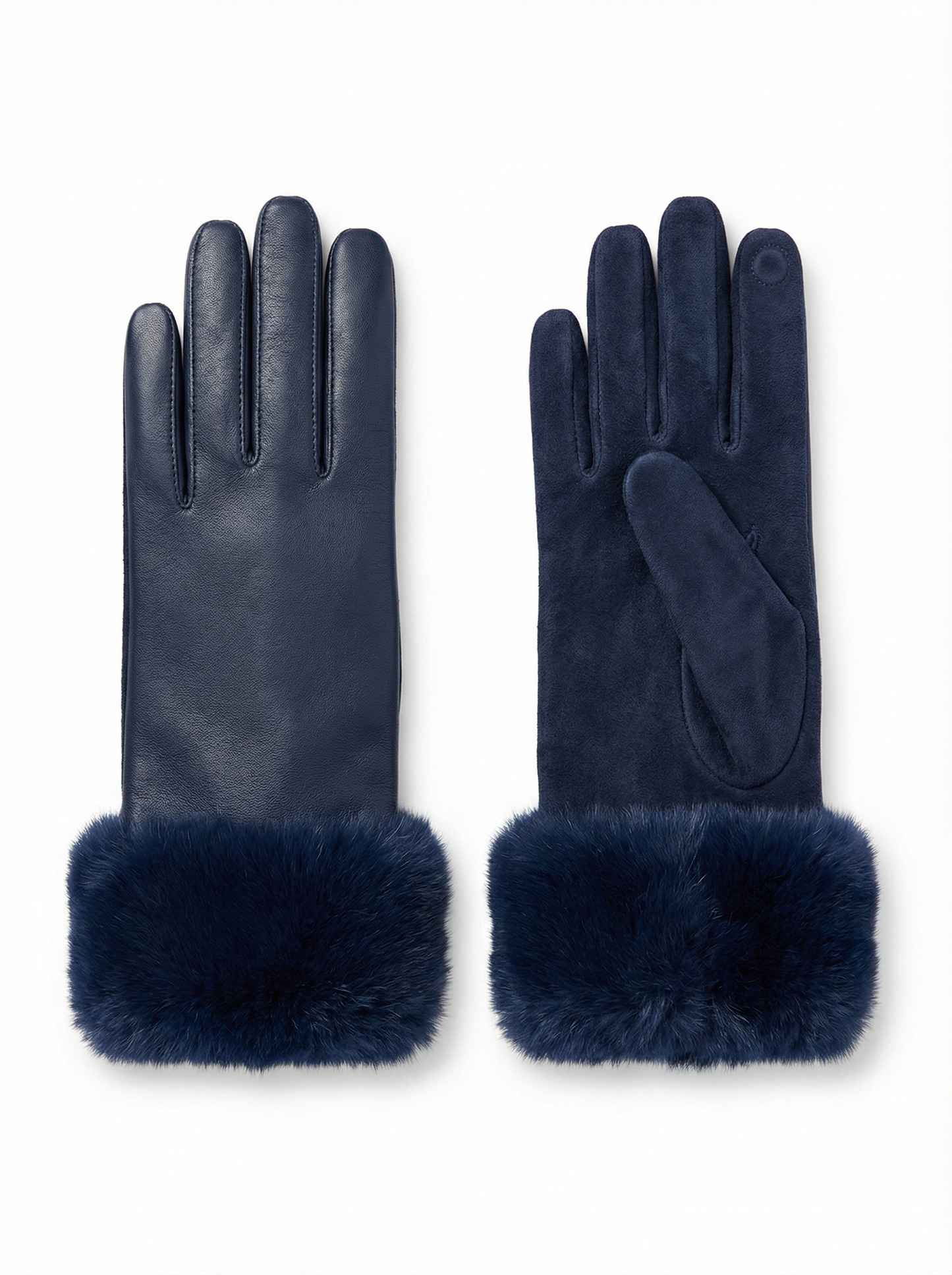 Guantes de Piel con Pelo