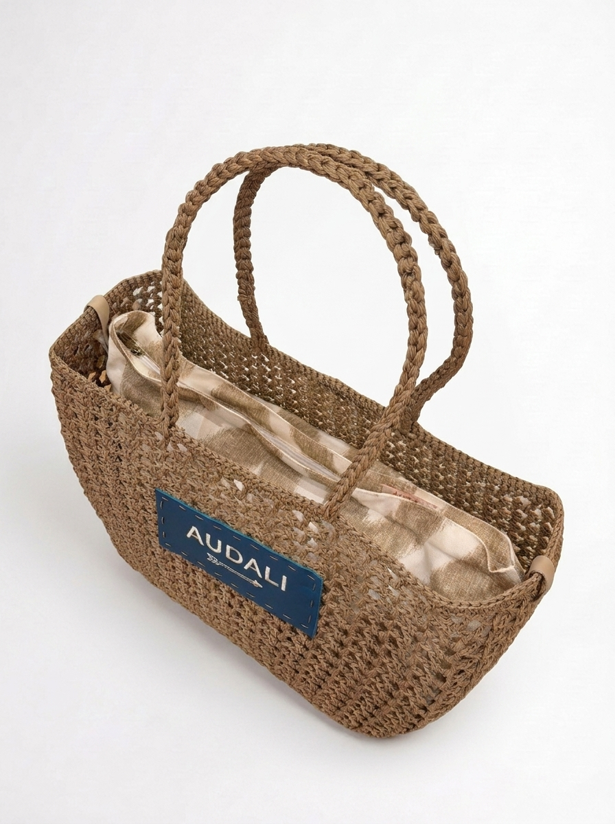 Bolso Crochet Marrón