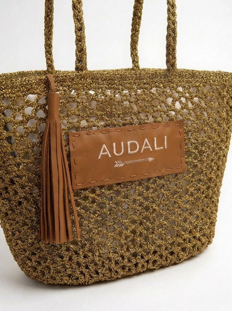 Bolso Crochet Dorado - Audali