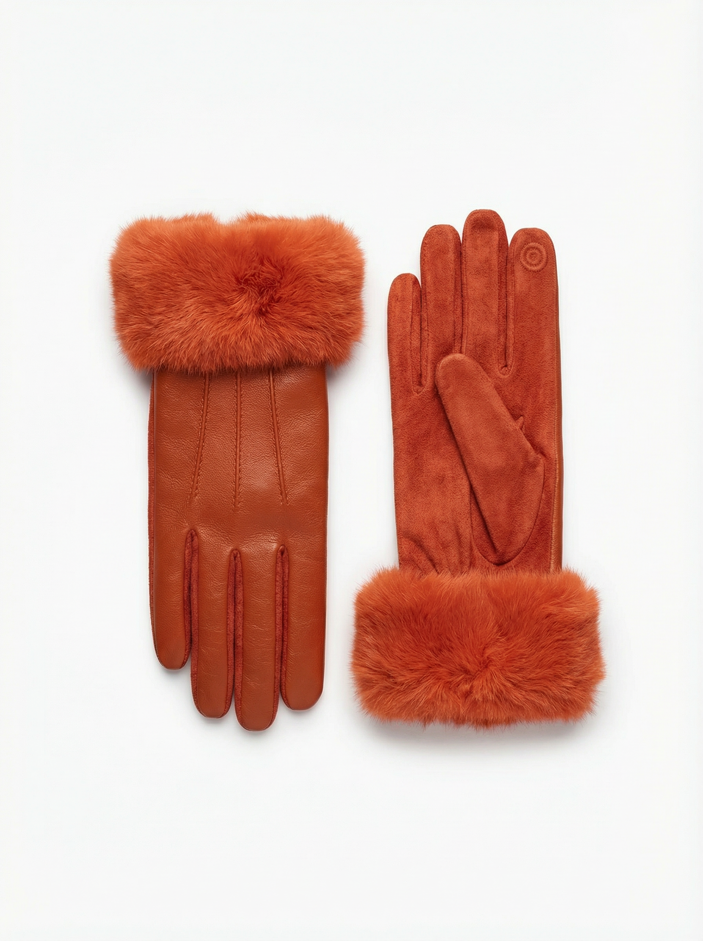 Guantes de Piel con Pelo