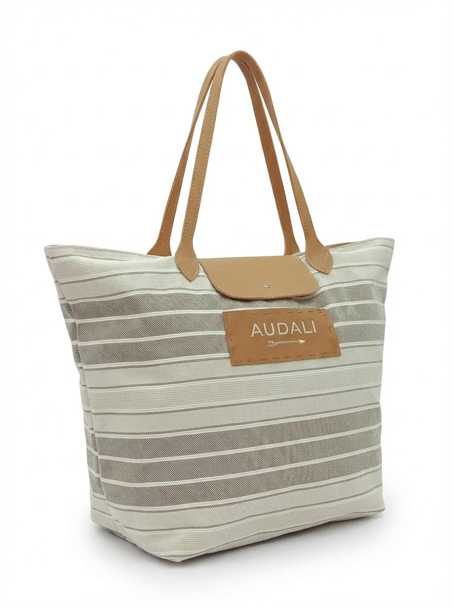 Bolso Plegable Mediano Tela Plots - Audali