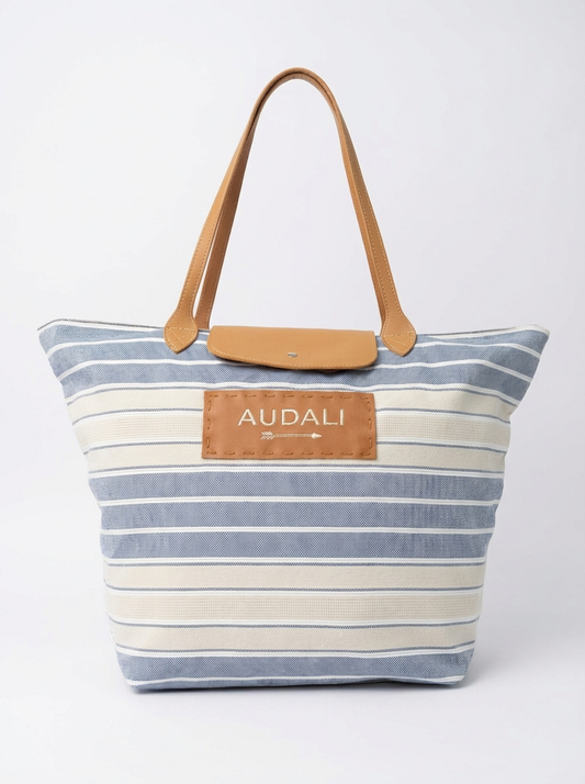 Bolso Plegable Mediano Tela Plots - Audali