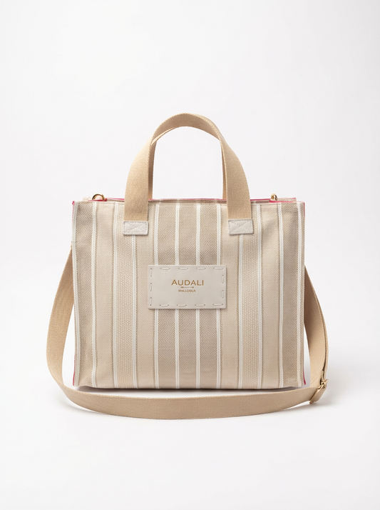 Bolso Tote Bag Grande Tela Plots - Audali
