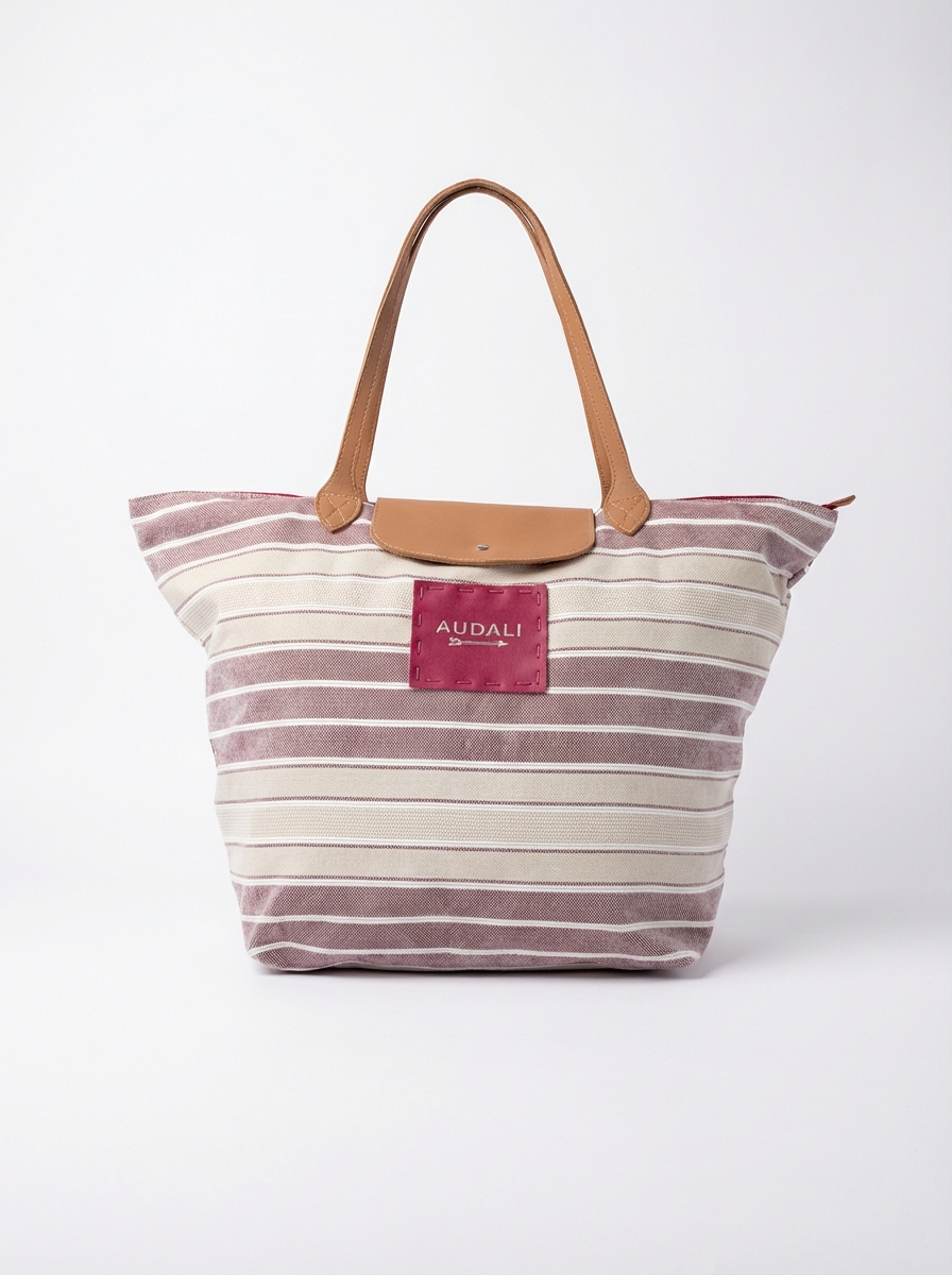Bolso Plegable Mediano Tela Plots - Audali